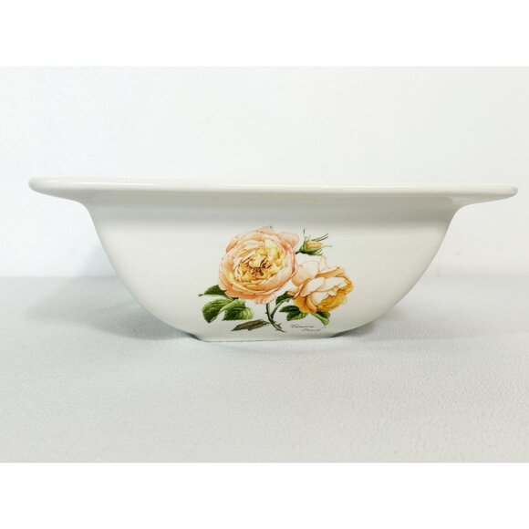 Portmeirion Botanic Garden Roses "Warm Wishes" 8 5/8" Square Serving Dish - Picture 5 of 7